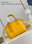 Louis Vuitton Braided Alma BB Bag M59217 Yellow Epi Leather