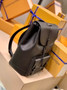 Louis Vuitton M58644 Christopher Slim Backpack Taurillon Leather - 30 x 42 x 17 cm / Black - View 3