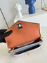 Louis Vuitton Mylockme Chain Bag M51418 Blue Beige Leather