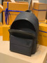Louis Vuitton LV M57079 New Backpack Leather Black