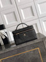 Chanel Classic Vanity with Chain, AP4385 Braided Raffia Black