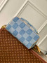 Louis Vuitton Montsouris Backpack N40708 Blue Damier Denim