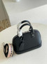 Louis Vuitton Braided Alma BB Bag M59217 Black Epi Leather