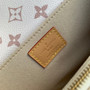 Louis Vuitton Pochette Métis East West M46914 Beige Cowhide-leather trim