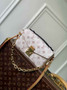 Louis Vuitton Pochette Métis East West M46914 Beige Cowhide-leather trim
