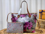 Louis Vuitton M21352 Neverfull MM Tote Bag Silver