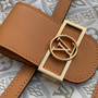 Louis Vuitton M59483 Dauphine MM Shoulder bag white - 25 x 17 x 10.5 cm / monogram / Cowhide-leather trim - View 5