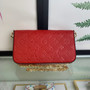 Louis Vuitton M63700 Félicie Pochette Monogram Leather Red