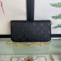 Louis Vuitton M64064 Félicie Pochette Monogram Leather Black