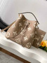 Louis Vuitton NéoNoé MM Bucket Bag Gray Cowhide Leather - M45555