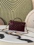 Chanel Vanity with Chain, AP5212 Shiny Calfskin Dark Burgundy - Default Title - View 2