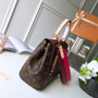 Louis Vuitton M42735 Cluny MM Bag Monogram Canvas Red