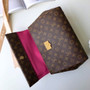 Louis Vuitton M42735 Cluny MM Bag Monogram Canvas Red