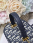 Dior Caro Small Vanity Case S5196 Blue Dior Oblique Jacquard