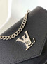 Louis Vuitton Mylockme Chain Bag M51418 Black Leather