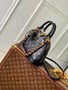 Louis Vuitton Alma BB M12561 Black Calfskin leather Gold Hardware