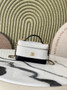 Chanel Vanity with Chain Mini | AP5186 White Suede Bag - Default Title - View 1