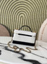 Chanel Vanity with Chain Mini | AP5186 White Suede Bag - Default Title - View 2