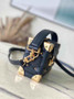 Louis Vuitton Side Trunk PM M83030 Black Lambskin