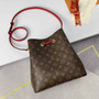 Louis Vuitton M44021 NéoNoé MM Bucket Bag Monogram Red