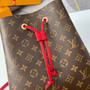 Louis Vuitton M44021 NéoNoé MM Bucket Bag Monogram Red