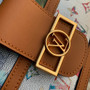 Louis Vuitton M21266 Dauphine MM Shoulder bag Blue - 25 x 17 x 10.5 cm / Blue / Cowhide-leather trim - View 5