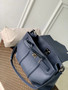 Louis Vuitton Georges Tote MM Bag M11663 blue calfskin leather