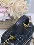Dior Caro Mini Vanity Case S5198 Black Cannage Lambskin