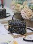 Dior 30 Montaigne Mini Vanity Case S2332 Blue Dior Oblique Jacquard