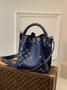 Louis Vuitton Muria Bucket Bag M59554 - Blue Leather Handbag
