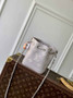Louis Vuitton Nano Noé Bag M14224 Gray White Leather - Default Title - View 4