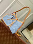 Louis Vuitton CarryAll PM Bag M11462 Blue Denim - Default Title - View 7