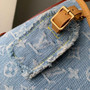Louis Vuitton CarryAll PM Bag M11462 Blue Denim