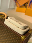 Louis Vuitton Multi Pochette M80399 Beige Monogram Leather