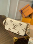 Louis Vuitton Multi Pochette M80399 Beige Monogram Leather