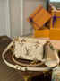 Louis Vuitton Multi Pochette M80399 Beige Monogram Leather