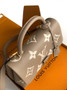 Louis Vuitton Madeleine MM Bag, M46041 Gray Cowhide Leather - Default Title - View 5