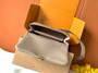 Louis Vuitton Madeleine MM Bag, M46041 Gray Cowhide Leather