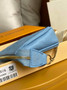 Louis Vuitton Mini Pochette Accessoires M80732 Blue Leather