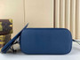Louis Vuitton M46514 Neverfull MM Monogram Empreinte Leather Blue