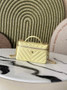 Chanel Vanity with Chain, AP5212 Shiny Calfskin Yellow