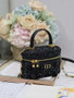 Dior 30 Montaigne Mini Vanity Case S2332 Black Dior Oblique Jacquard