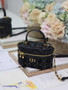 Dior 30 Montaigne Mini Vanity Case S2332 Black Dior Oblique Jacquard