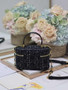 Dior 30 Montaigne Mini Vanity Case S2332 Black Dior Oblique Jacquard