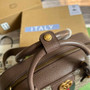 Gucci 723309 Savoy medium bowling bag Beige GG Supreme canvas