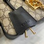 Gucci Padlock small shoulder bag 811705 in black leather