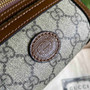Gucci ‎682933 Belt bag with Interlocking G Beige and ebony GG Supreme - Default Title - View 3