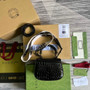 Gucci 686864 Bamboo 1947 mini top handle bag black crocodile leather - Default Title - View 3