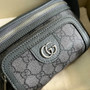 Gucci �?82933 Belt bag with Interlocking G Gray and ebony GG Supreme