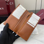 Gucci GG Emblem long wallet, 821213 in brown fabric